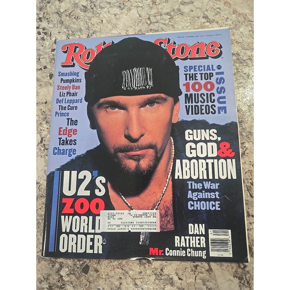 Rolling Stone Magazine Issue‎ #667 U2 October 14, 1993